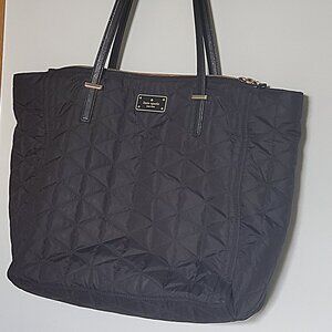 Kate Spade Black Quilted Tote